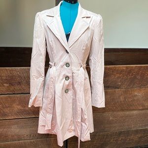 Cynthia Rowley Classic Dusty Peach Trench Coat